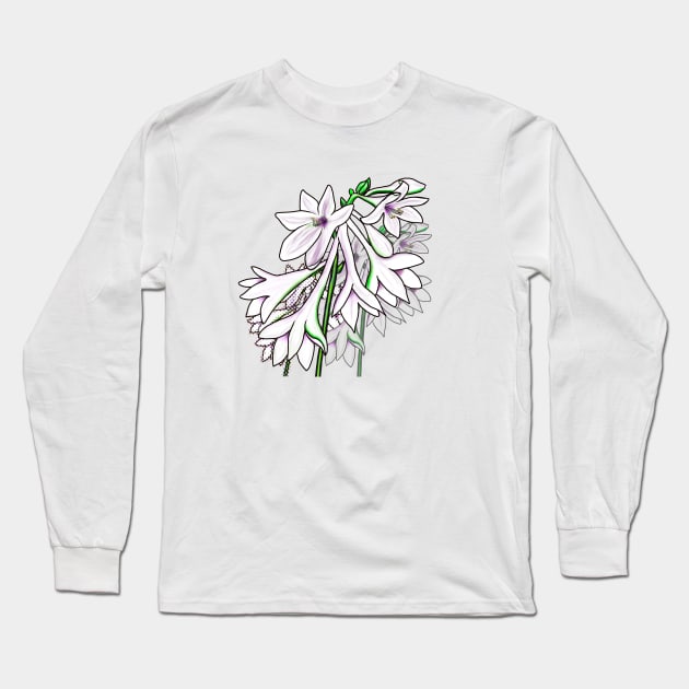 Hosta Bouquet Long Sleeve T-Shirt by Kirsty Topps